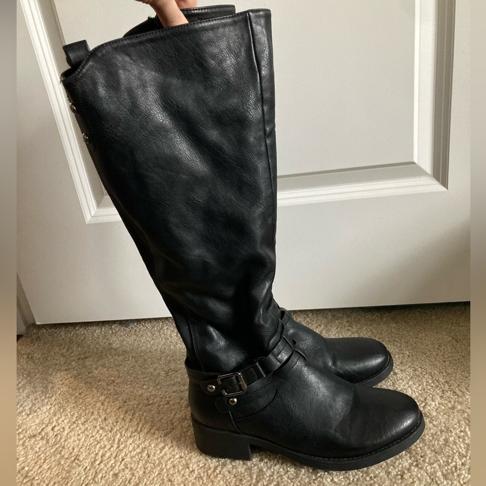 Faux Fur Lined Knee high Boots